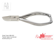 MBI-203-Toenail-nipper-Curved-jaw--double-spring-5.5