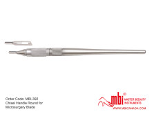 MBI-392-Chisel-Handle-Round-for-Microsurgery-Blade